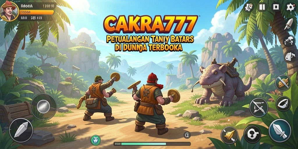 Tampilan gameplay eksplorasi dunia terbuka di CAKRA777.
