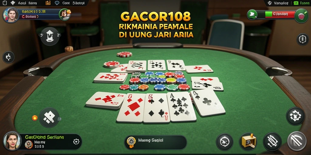 Gameplay seru Gaple dengan grafis menarik di GACOR108.
