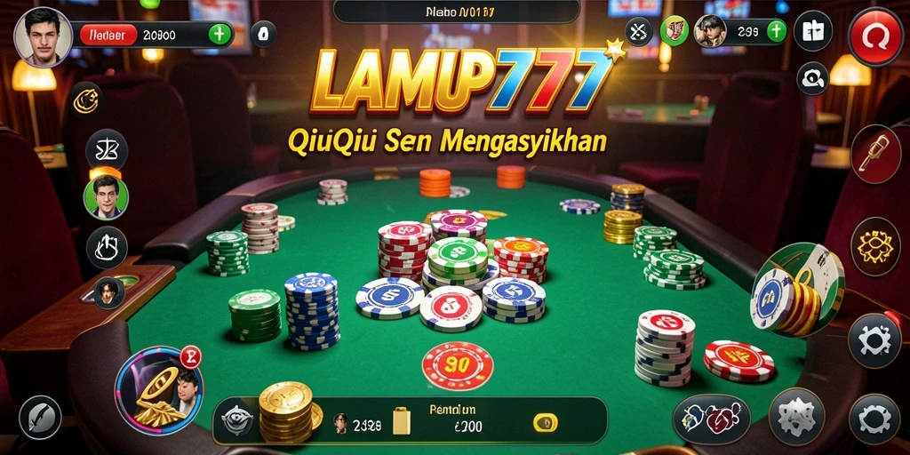 Tampilan menarik dari gameplay QiuQiu di LAMPU777.