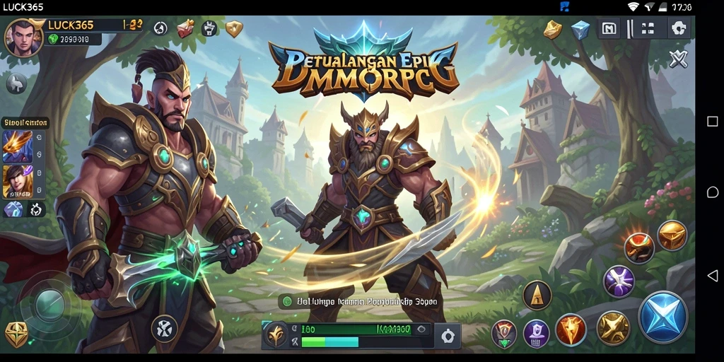 Tampilan gameplay LUCK365 yang seru dan dinamis dalam dunia MMORPG.