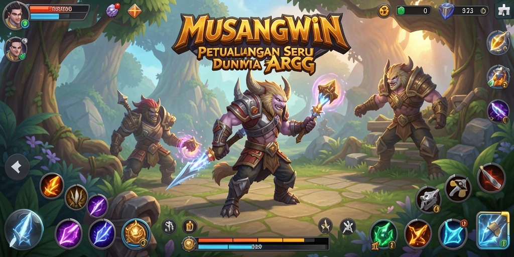 Tampilan gameplay seru MUSANGWIN dengan aksi ARPG yang mendebarkan.