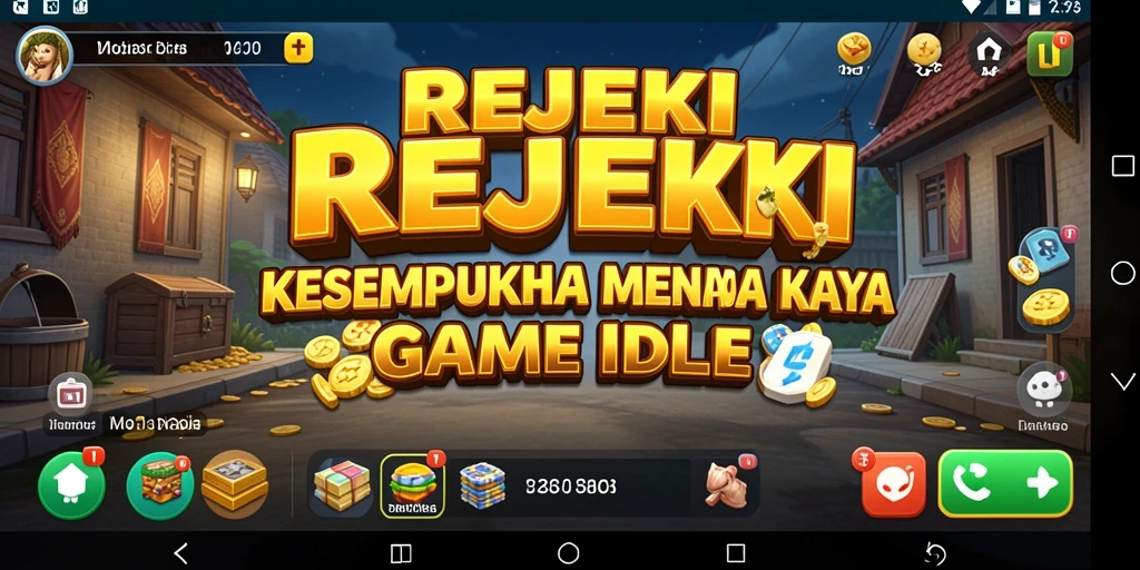 Screenshot gameplay REJEKI menampilkan antarmuka menarik dan pengelolaan kekayaan.