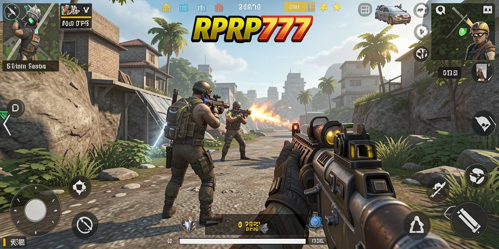 Gameplay seru RPRP777 dengan aksi tembak-menembak yang mendebarkan.
