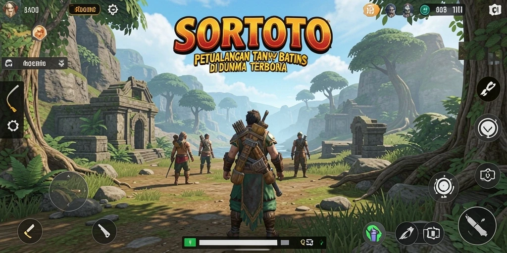 Gameplay SORTOTO yang mendebarkan di dunia terbuka.